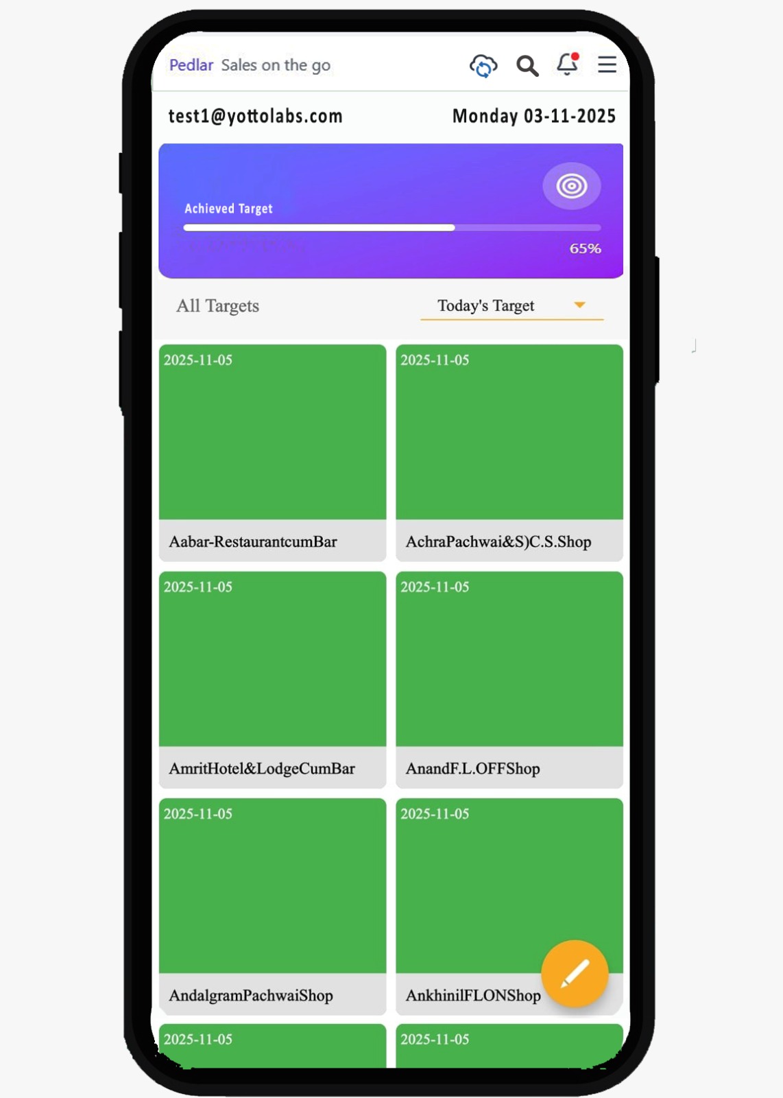 PEDLAR app screenshot 1